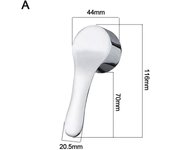 Chrome Plated Faucet Handle Hot Cold Faucet 35mm/40mm Lever Handle Replacement Metal Mixer Tap Replacement Cover