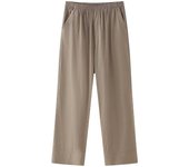 OUWU- Conjunto De Dos Piezas A La Moda Para Mujer, Abrigos Sueltos Lisos Con Cordones Y Pantalones Vintage De Cintura Alta Elástica, Conjuntos De Pantalones Elegantes Para Mujer