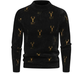 New Imitation Mink Sweater Soft and Comfortable  Fashion Warm Knit Sweater  Men Clothing