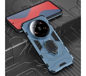 KEYSION Shockproof Armor Case for Xiaomi 14 Ultra 5G 13 Ultra Silicone+PC Metal Ring Stand Holder Phone Cover for Redmi A3