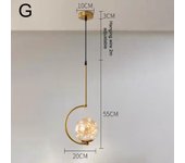 Lámpara Colgante Moderna Y Simple De Cielo Estrellado Lámpara De Techo Para Dormitorio Con Corona De Cristal