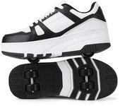 Kids Roller Shoes Sneakers with Wheels - Premium Sport Roller Skate Sneaker for Boys Girls Christmas Birthday Children Show Gift