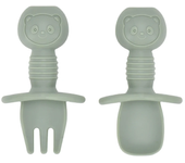 4 unids/set plato de comedor de silicona seguro para bebé, platos sólidos de dibujos animados para niños, juego de vajilla para bebé con cara sonriente, plato Retro para niños