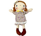 Beibei Handmade Doll, Cute Red-Haired Plush Toy for Toddlers, Safe Toy for Infants, Perfect Birthday Gift for Kids, Creative Holiday Gift, Home Decoration Toy