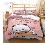 3pcs Bedding Set Cartoon Bubu and Dudu Series Design Home Textile Duvet Cover Pillow Case Kid Teen Girl Bedding Lover Covers Set