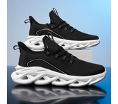 Zapatillas para correr para hombre, de malla, transpirables, cómodas, con cordones, informales, para tenis, ligeras, para gimnasio y trotar, para verano, 2025