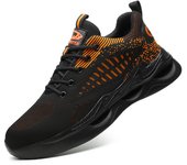 Zapatos de seguridad indestructibles, zapatillas de trabajo ligeras, transpirables, cómodas, botas antideslizantes, zapatos de trabajo protectores