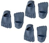 3Pairs Soft Thin Men's Five Toe Socks Mesh Breathable Five Finger Socks Solid Color Summer Socks Toe Socks Men