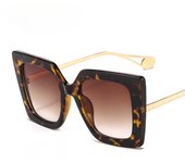 Nuevas gafas de sol de moda, gafas de sol cuadradas grandes para mujeres hermosas europeas, gafas planas de moda al por mayor