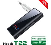 Adaptador de Audio con Bluetooth 5,4, transmisor Y receptor de Audio inalámbrico AUX de 3,5mm, música HIFI con Microfono HD para auriculares de coche y TV