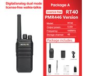 Retevis RT40 DMR Digital License-free Walkie Talkie PMR446 Analog Walkie-talkie 1 or 2 Pcs Portable 2-way Radio for Security