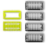 Trimming Attachments Face Body Set for Phi lips One Blade QP2520 QP2530 QP2620 QP2630 QP6510 QP6520 Facial Hair Clippers