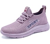 Zapatos mujer 2025 verano nuevos zapatos de mujer zapatos individuales volando tejido casual deportes zapatos de mujer