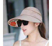 Sombrero de sol plegable con protección solar de verano para mujer, gorra de ala ancha, visera de playa para mujer, sombrero de sol con protección UV para vacaciones para niña