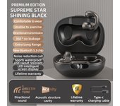 VAORLO Ear Clip Air Conduction Wireless Headphones Earring Bluetooth 5.3 Earphones Sports Game Music Earbuds With Mic Headsets