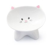 Ceramic Cat Bowl Creative Slanted Mouth Pet High Foot Bowl Multi-use Large Capacity Dog Food Feeding Basin Neck Protection