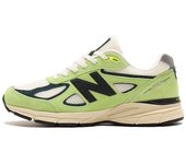 Leten Authentic 100%  NB 990 V4 Green U990NB4 Running Shoes Work shoes