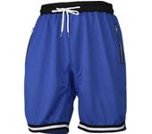 Pantalones de Baloncesto Cruzado para Hombres Línea de Malla de Secado Rápido Cintura Elástica