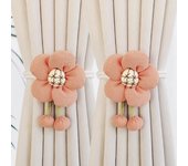 2PCS Curtain Holder Sunflower Curtain Tieback Cute Flower Shape Curtains Rope Holder Creative Curtain Buckle Home Decor