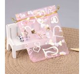 25pcs/lot Bag Organza Colorful Hot Gold Color Heart Print Gifts Pouches Wedding Christmas Party Candy Jewelry Packing