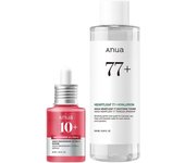 Anua Glass Skin Prep Duo, 10% Niacinamide+4% Tranexamic Acid Serum & Heartleaf 77 Soothing Toner for Glow Skin, Hyaluronic Acid,