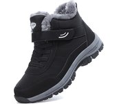 Winter Womens Hiking Shoes Waterproof Leather Camping Shoes Keep Warm Ankle Boots Outdoor Non-slip Plush Warm Snow Hiking Boots