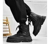 Martin botas botas de los hombres británico viento locomotora botas de alta parte superior botas de cuero retro 2024 otoño e invierno nuevas botas de ruibarbo botas