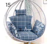 Egg Chair Swing Cushion Cover Thickened Soft Patio Large Breathable Non Deformable Cradle Chair Hang Basket Cushion Cover No Pad