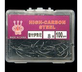 100PCS/SET Sharp Barb Perforated Fishook Fish Bait Fishing Hooks Durable Head