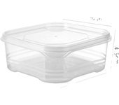 Multi-functional 350ml Transparent Frozen Meat Box Refrigerator Special Food Grade Fruit Storage Box Transparent Food Containers