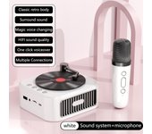 Nuevo Diseño Portátil Mini Reproductor de CD Clásico Retro Inalámbrico BT Altavoces Estéreo Heavy Bass FM USB Flash Drive TF Manos Libres