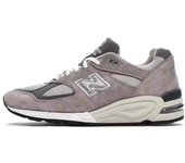 Leten NB American Casual Shoes for Men and Women Yuanzu Gray Navy Blue 990v2 M990GR2 Work shoes
