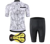 KEMALOCE Rro Cycling Jersey Set Mountain Bike Uniforms Summer Cycling Wear Bicycle Clothing Men Cycling Clothing MTB Bike Shirts