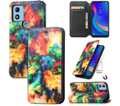 For TCL 305i 403 405 40x 40 Xe 305 I 4G 5G t506d t431d carcasa protectora de huellas dactilares Pu clip solapa funda de te