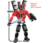 Altavoz Titan Skibidi Toilet Man MOC, bloques de construcción, Monitor de cámara Titan, juguetes de bloques Titan, regalo para n