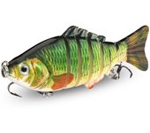 Swimbait 18g 10cm Multi Joint Lure Slow Sinking Bionic Segment Swimming Pesca Bass Treble Hook Carp Fishing Tackle Hard Bait