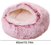 Pet Beds Soft Plush Cats Dogs House Bed for Dog with Slip Resistant Bottom indoor Cat Cave Bed Machine Washable Pet Supplies