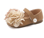 2024 Autumn New Children Leather Shoes for Girls Princess Fashion Korean Style Sweet Flowers Soft Bottom Versatile Dress Shoes