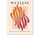 Modern Matisse Drawing Line Plant Leaves Framed Wall Art for Bed Room Canvas Prints for Room Decor Abstract Paintings Home Decor
