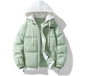 Chaquetas de plumas para hombres y mujeres, abrigos de invierno, abrigos resistentes al frío, al viento y cálidos, chaquetas acolchadas de algodón