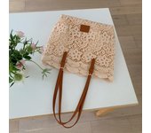 Hollow Out Lace Shoulder Bag Large Capacity Hand Crochet Crochet Flower Tote Bag Lightweight Flower Women's Weave Handbags Beach