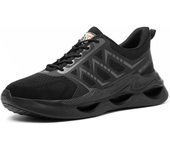 Zapatos de seguridad ligeros para el trabajo, zapatillas de trabajo industriales para hombre, zapatos transpirables con punta de acero, botas protectoras de seguridad de talla grande 47 48