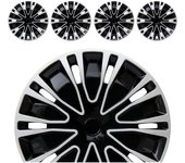Hubcap Replacement R14 Hub Caps Universal Wheel Rim Cover ABS Material Exterior Accessories for Car Truck SUV - Set of