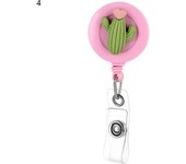 Hot Practical Flower Fruit Doctor Nurse Clip Badge Reel Clip Retractable Keychain ID Card Badge Holder