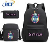 Lilo & Stitch Printed Student Schoolbag Set Children's Backpack Shoulder Bag Pencil Case 3-piece Set