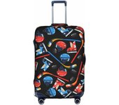 Ice Hockey Luggage Covers Travel Suitcase Cover Protector Fit 18-32 Inch Luggage