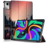 For Lenovo Tab M11 Case 11 inch Tri-fold Leather Painted Smart Cover For Xiaoxin Pad 2024 Case tb330fu tb331fc