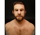 Latex Man Face Cover Masks Male Disguise Cosplay Party Props