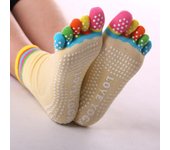 Breathable Soft Non-slip Sports Solid Color Middle Tube Hosiery Korean Style Socks Yoga Socks Women Five Finger Socks