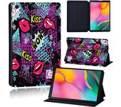 For Samsung Galaxy Tab A8 10.5/A7 Lite 8.7/A7 10.4/A A6 10.1/A 8.0/10.1/10.5 Inch Graffiti Art Pattern Leather Tablet Stand Case